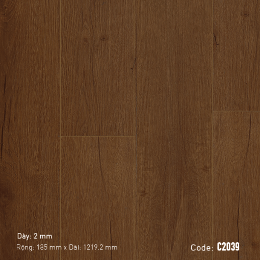Sàn nhựa vân gỗ AROMA 2mm