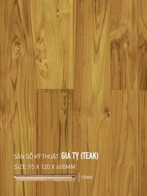 Sàn gỗ Giá Tỵ (Teak)