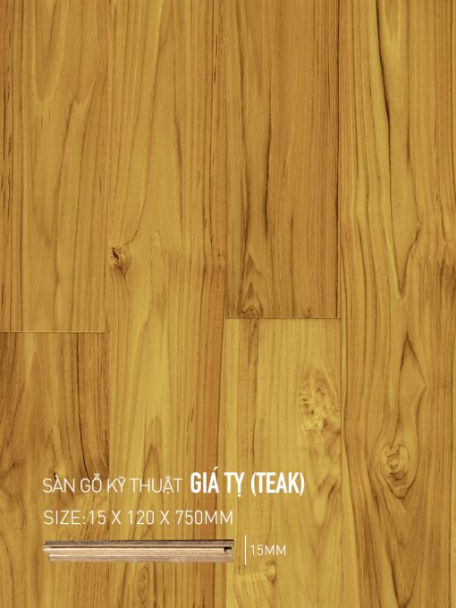 Sàn gỗ Giá Tỵ (Teak)
