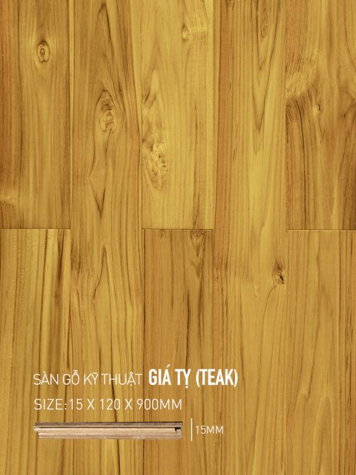 Sàn gỗ Giá Tỵ (Teak)