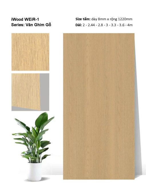 Tấm ốp đa năng iWood vân ghim gỗ