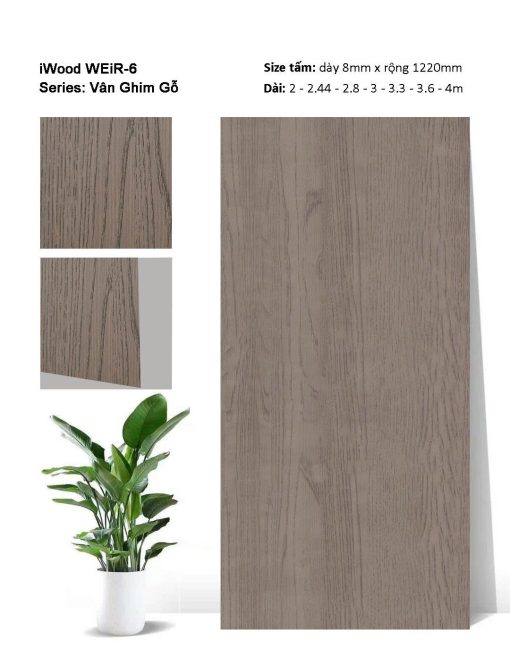 Tấm ốp đa năng iWood vân ghim gỗ