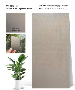 Tấm Ốp Than Tre Inox Xước iWood
