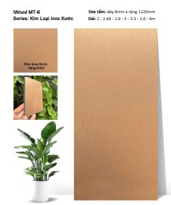 Tấm Ốp Than Tre Inox Xước iWood