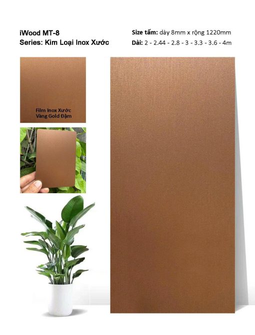 Tấm Ốp Than Tre Inox Xước iWood