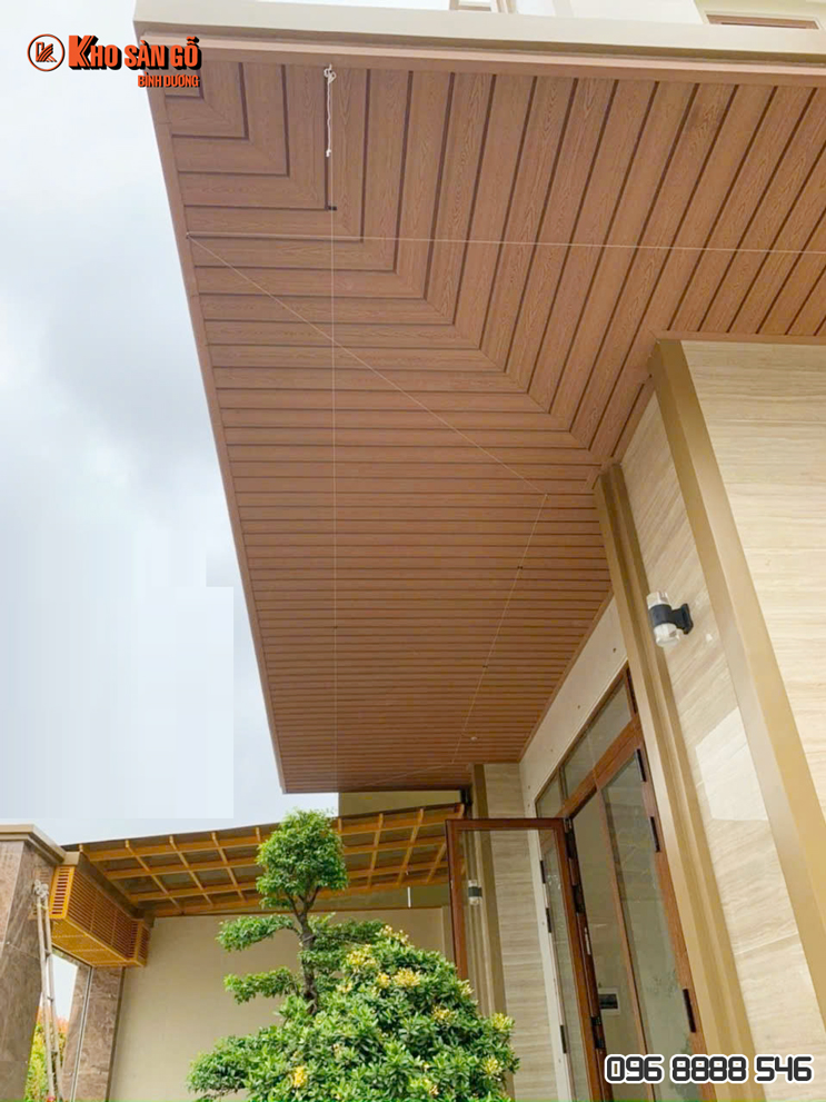 gỗ nhựa WPC ốp trần
